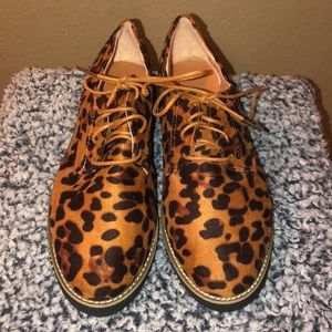 Leopard Print Oxfords